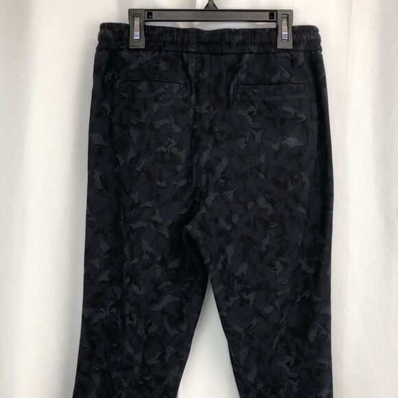 Athleta Stratum Camo Navy Elastic Waist Stretch Farallon Jogger Pants Sz 2 - Picture 4 of 14